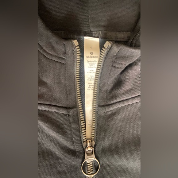 Lululemon X Peloton All Yours Full Zip Hoodie Sweatshirt Women’s Size 6 Black - Picture 6 of 7